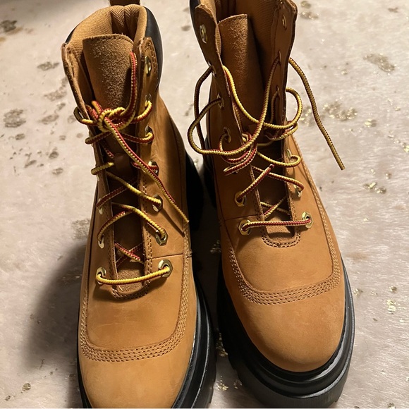 NEW Timberland 7 Sky 6” Brown Leather Lace Up Boots - Picture 4 of 6